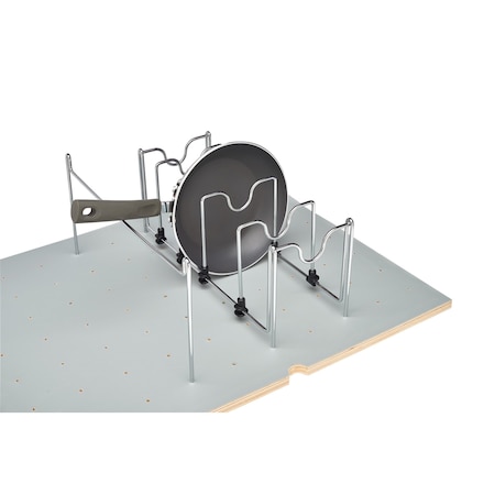 Rev-A-Shelf Accessory, Steel, Silver, 7.75 in W, 7.75 in H, 15.25 in D, 15.25 in L, Silver 5DCD-1-CR